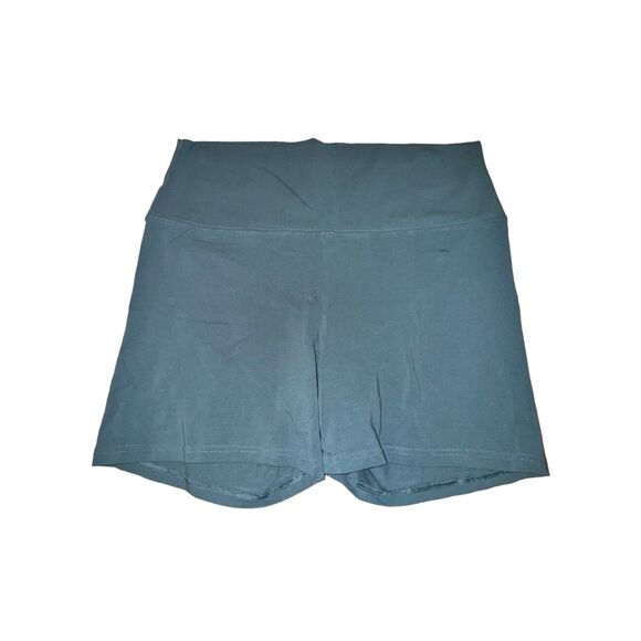 Aritzia Tna Hold It Atmosphere Hi-Rise Short Women's XL Blue Wide Waistband 5" - Picture 1 of 5
